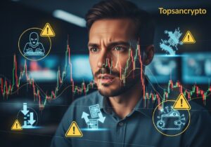 Hình minh họa rủi ro khi đầu tư tiền điện tử trên các sàn giao dịch Crypto năm 2025.