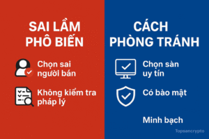 Sai lầm thường gặp và cách tránh khi chọn sàn giao dịch crypto